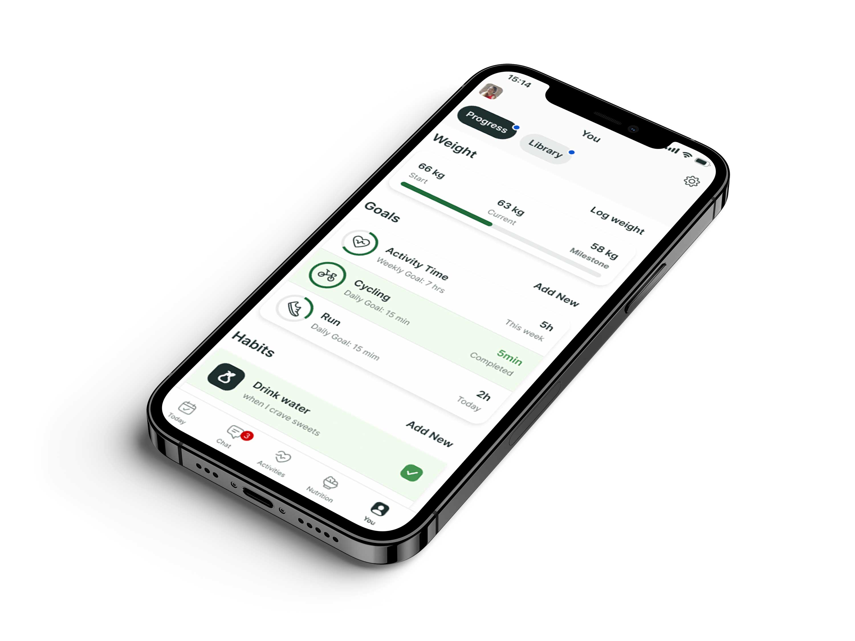 Another mockup of the coaching app showcasing more features.